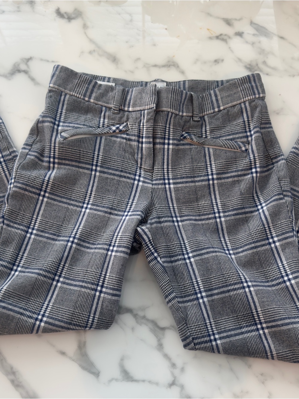 GAP Gray Plaid Ankle Pants